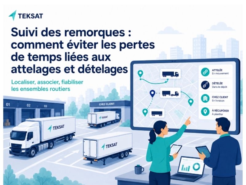 Suivi des remorques et des associations tracteur-remorque lors des attelages et dételages
